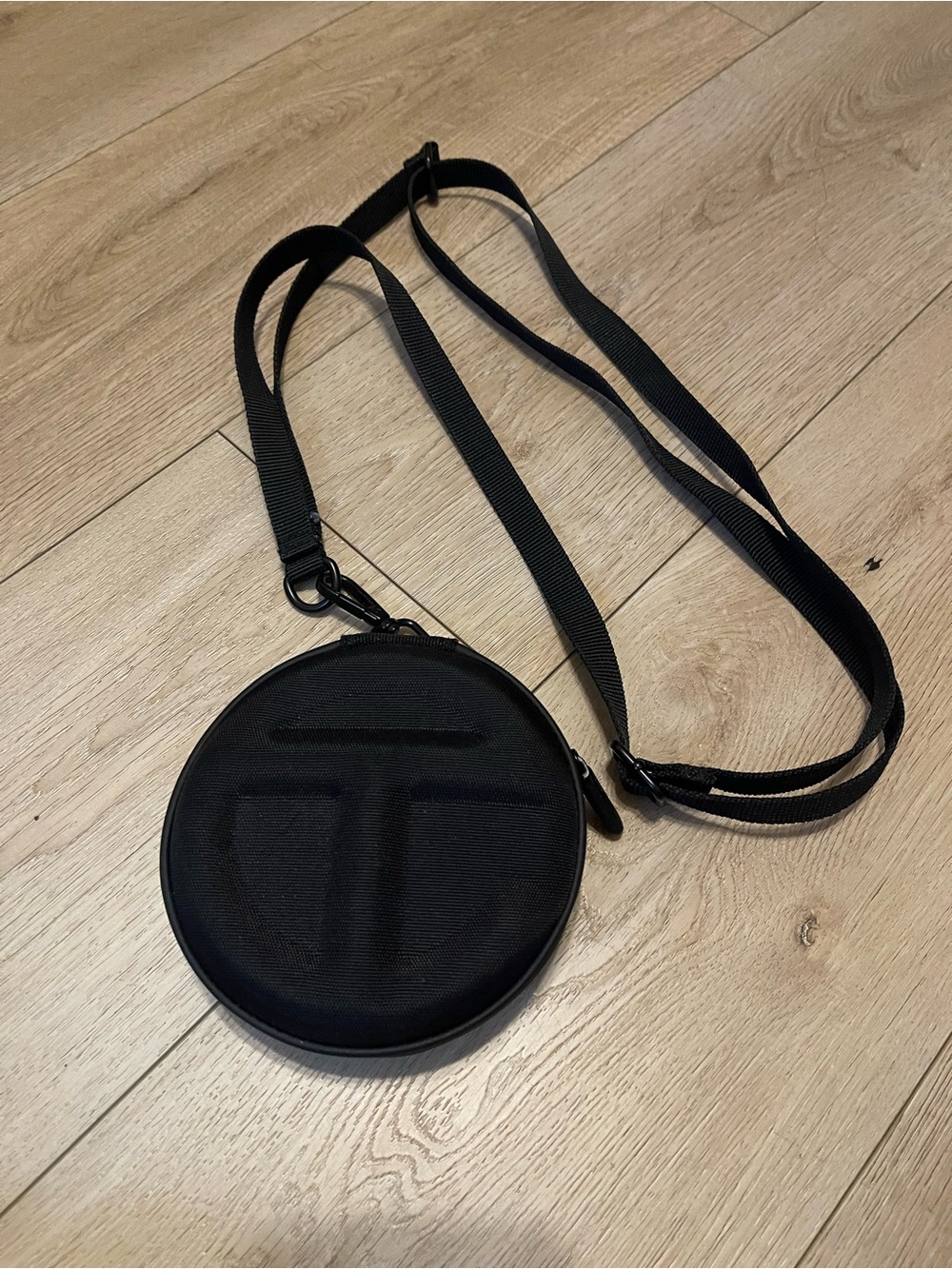 Telfar Black Round Crossbody Belt Bag
